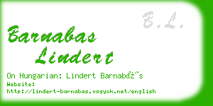 barnabas lindert business card